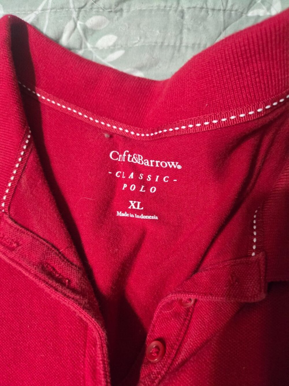Red Collared Shirt - Picture 3 of 3